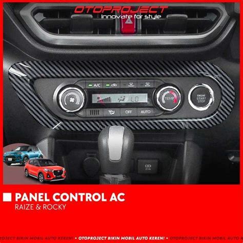 Promo Panel Control AC Rocky Raize 2021 Carbon Black Otoproject