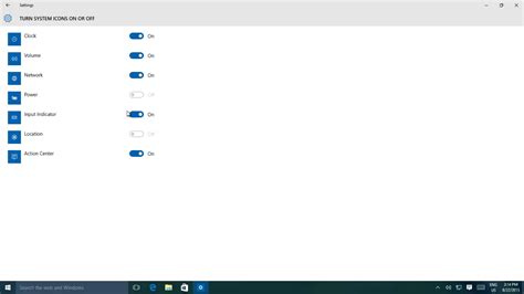 How To Turn On Or Off System Notification Icons Windows 10 Taskbar