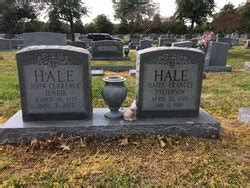 Hazel Frances Patterson Hale 1928 1996 Mémorial Find a Grave