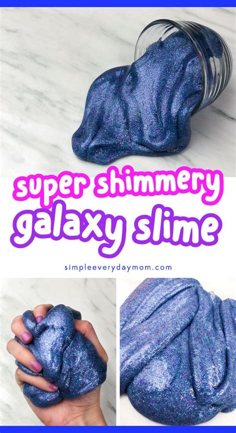 How To Make Galaxy Slime Without Borax Galaxy Slime Summer
