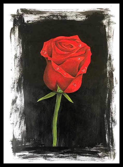 Acrylic Painting Of Roses Best Painting Collection