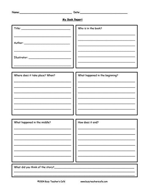 Book Report Template 9th Grade 1 Templates Example Templates