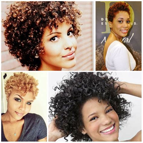 2016 trendy short natural afro curls 2019 haircuts hairstyles and hair colors