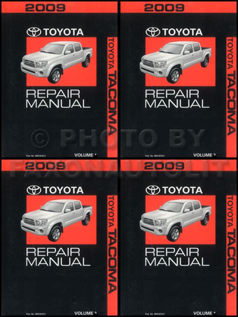 2009 Toyota Tacoma Repair Shop Manual Original Set 4 Vol Set