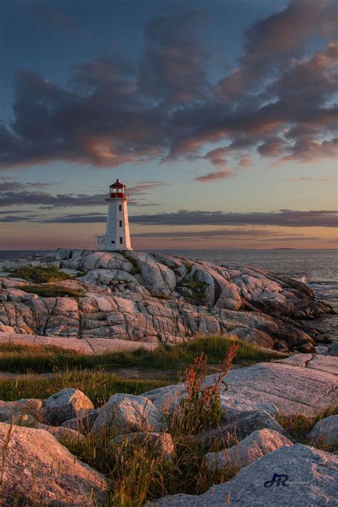 Sunset At Peggys Cove Lighthouse ~ Nova Scotia Canada Beautiful