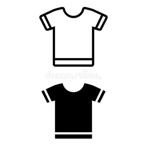 Tshirt Icon Icon Vector Illustration Flat Design Style Stock