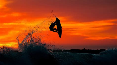 Surfing At Sunset R Woahdude