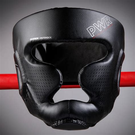Adult Boxing Full Face Headguard 500 Black