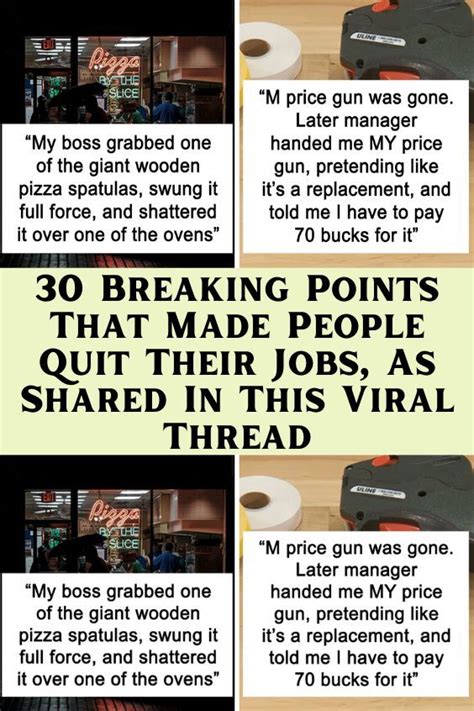 30 Breaking Points That Made People Quit Their Jobs As Shared In This Viral Thread Quites