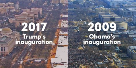Side By Side Photos Of Trumps Inauguration Crowds Versus Obamas Really Say It All Dont They