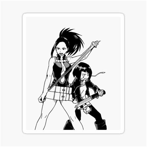 Momo And Jirou Mha Sticker By Vcnillacoffee Redbubble