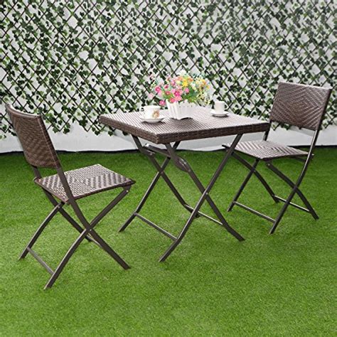 Outdoor wicker rocking chairs, swinging rattan chairs, outdoor wicker furniture sets, and much more! Patio Bistro Outdoor Folding Table and 2 Chairs Furniture ...