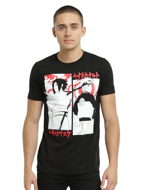 Naruto Shippuden Naruto Vs. Sasuke T-Shirt | Naruto shippuden nine