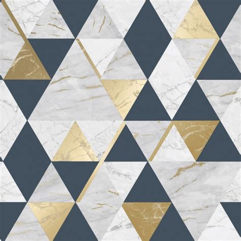 Onyx Marble Metallic Wallpaper Navy Blue Gold Wallpaper From I Love