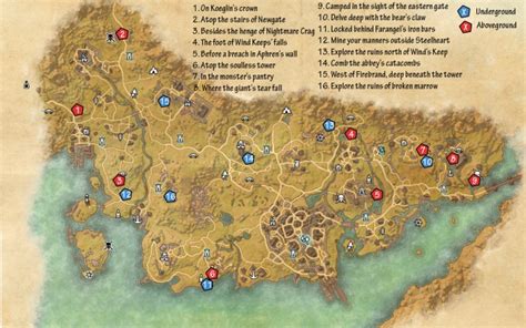 Eso Stormhaven Skyshards Guide Mmo Guides Walkthroughs And News