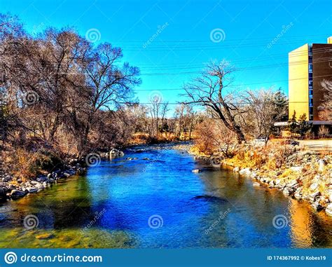 The Truckee River In Reno Stock Photo Image Of River 174367992