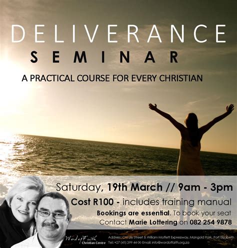 Deliverance Seminar Word Of Faith Christian Centre