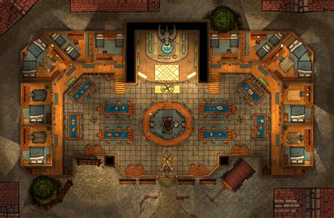 A Tavern Built Under The Name Of The Dragon God Bahamut Dungeondraft Final Fantasy