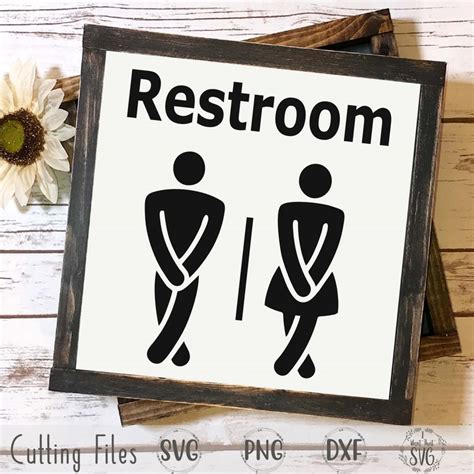 Restroom Svg Restroom Sign Svg Bathroom Svg Funny Etsy