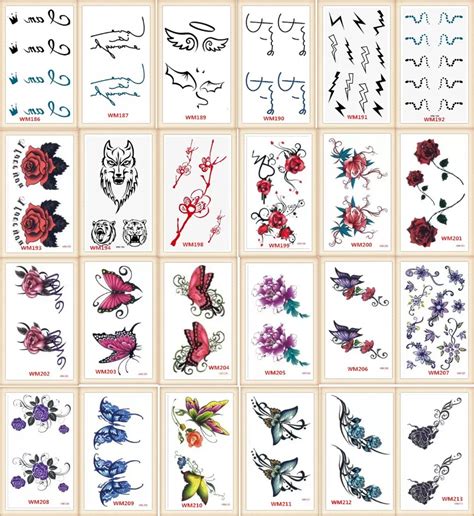 20 Models Lot Tattoo Sex Products Temporary Tattoo For Man And Woman Waterproof Stickers Wsh186