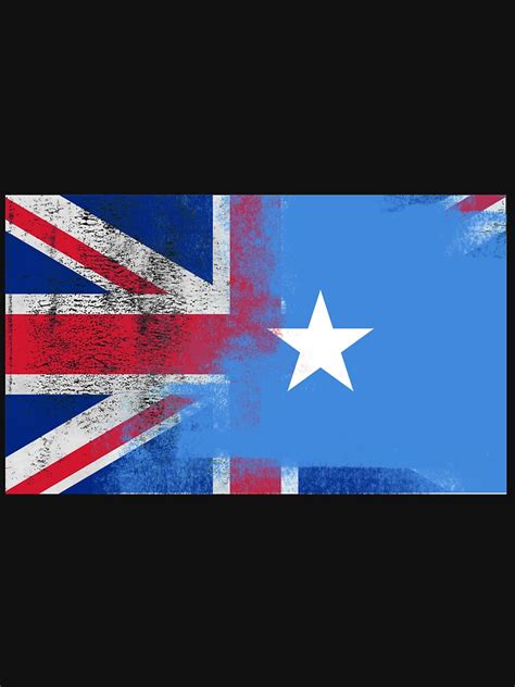 british somali half somalia half uk flag t shirt for sale by ozziwar redbubble somalia t