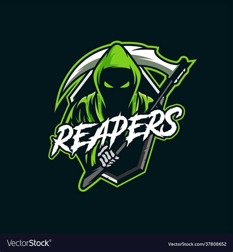 Reapers Mascot Esport Logo Royalty Free Vector Image