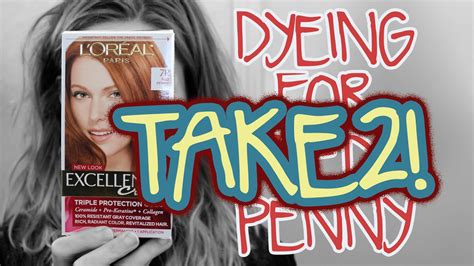 Take 2 Dyeing For Loreal Paris Red Penny 7r Retry Reattmpt Youtube