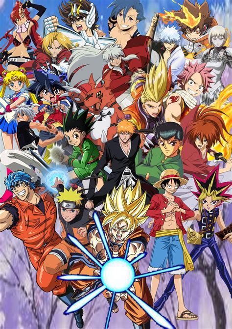 Anime And Shonen Jump Protagonists By Supersaiyancrash On Deviantart