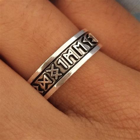 Norse Rune Ring Viking Ring Men Viking Ring Rings For Men