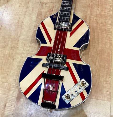 Hofner Custom Shop Fab Gear Union Jack 5001 Guitars Bass Andy