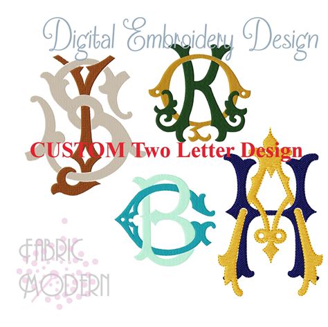 Vintage French Style Monogram Font Machine Embroidery Designs Set 26