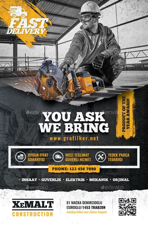 Construction Bundle Templates Graphic Design Ads Banner Ads Design