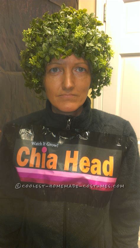 Last Minute Original Chia Head Costume