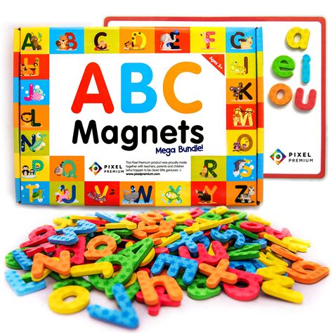 Mua Pixel Premium Abc Magnets For Kids T Set 142 Magnetic Letters