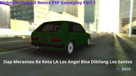 Midnight Club La Remix Psp Gameplay Part 1 Youtube