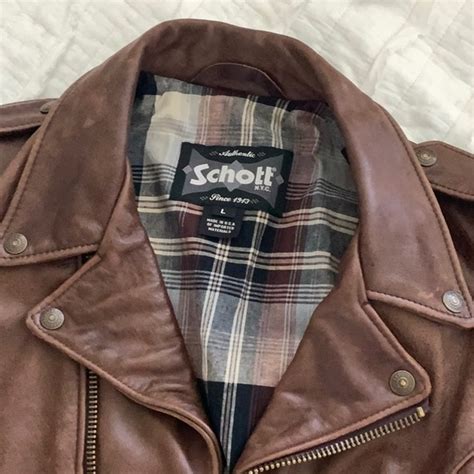 Schott Nyc Jackets And Coats Schott 626 Vn Brown Cowhide Leather Moto