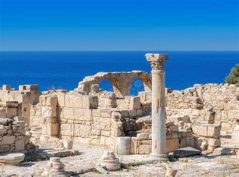 Ruins Of Ancient Kourion Greek Town Limassol District Cyprus Stock