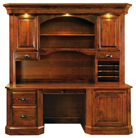 Rockville Executive Hutch Top Desk Countryside Amish Furniture