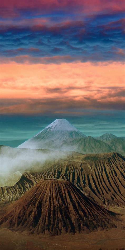 Volcano Mountains Landscape Clouds Sunset Wallpaper Pacaya