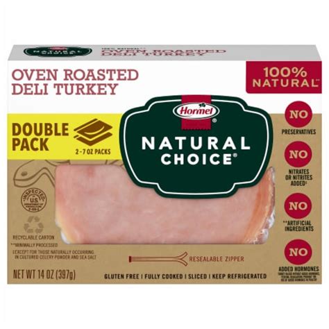 Hormel Natural Choice Sliced Oven Roasted Deli Turkey Lunch Meat 2