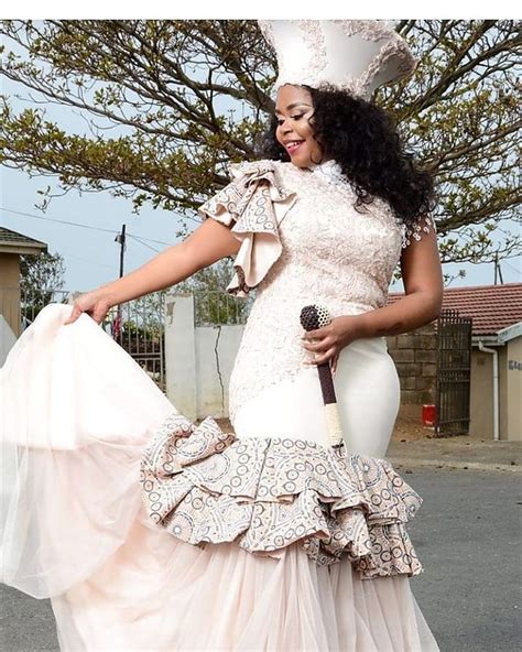Trendy Shweshwe Dresses Styles For Wedding 2022 Latest African