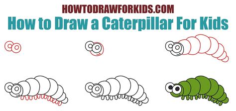 How To Draw A Caterpillar In Voracious Creeping Caterpillar Or In The