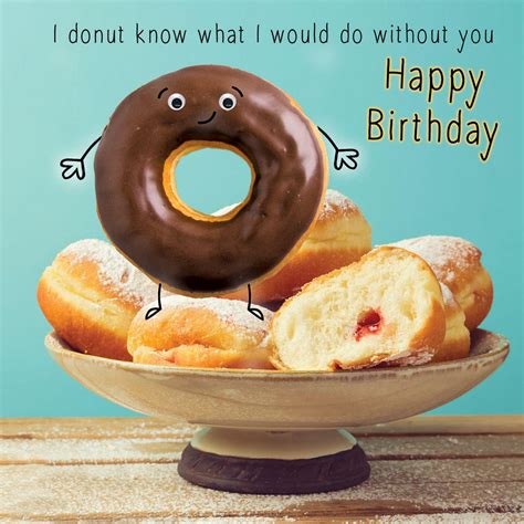 Happy Birthday Donut Googlies Birthday Card Cards