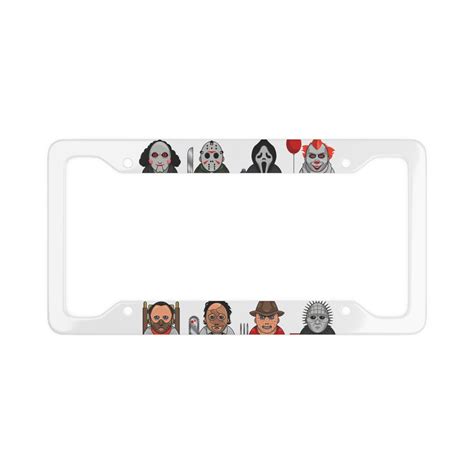 Movie Serial Killers Design Horror License Plate Frame For Etsy