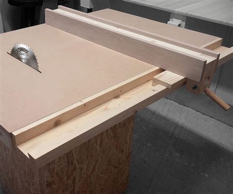 Homemade Table Saw Fence System Easy Simple New Style Table Saw Workbench Woodworking Table