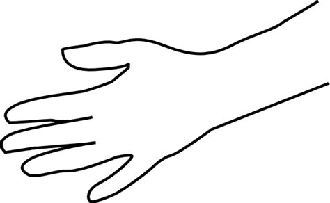 Blank Handprint Template Clipart Best