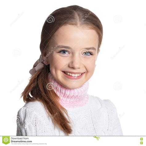 Portrait Of Preteen Girl Stock Photo Image Of Person