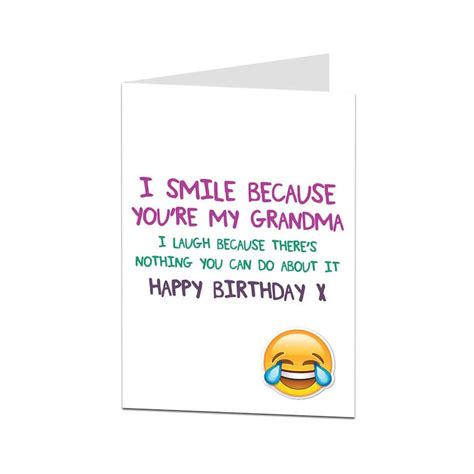Funny Happy Birthday Grandma Cards