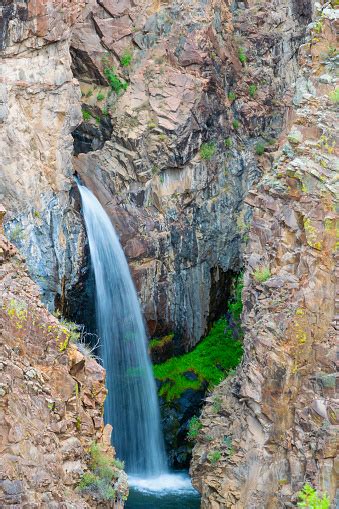 Nambe Falls Near Santa Fe New Mexico Stock Photo