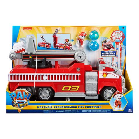 Buy Paw Patrol Marshalls Transforming Movie City Fire Truck With